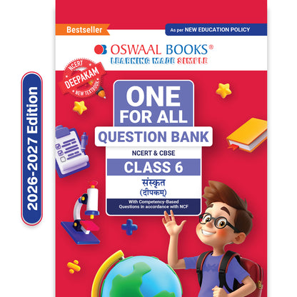 CBSE Class-6 One for All Sanskrit (Deepakam) For 2026-27 Exam | As Per Latest NCERT & CBSE Syllabus | Chapter-wise Question Bank, Revision Notes, Grammar & Competency Based Questions
