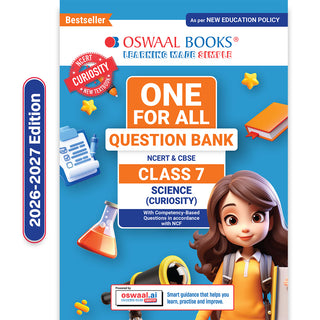 CBSE Class-7 One for All Science (Curiosity) For 2026-27 Exam | As Per Latest NCERT & CBSE Syllabus | Chapter-wise Question Bank, Revision Notes, Theory, Diagrams & Competency Based Questions