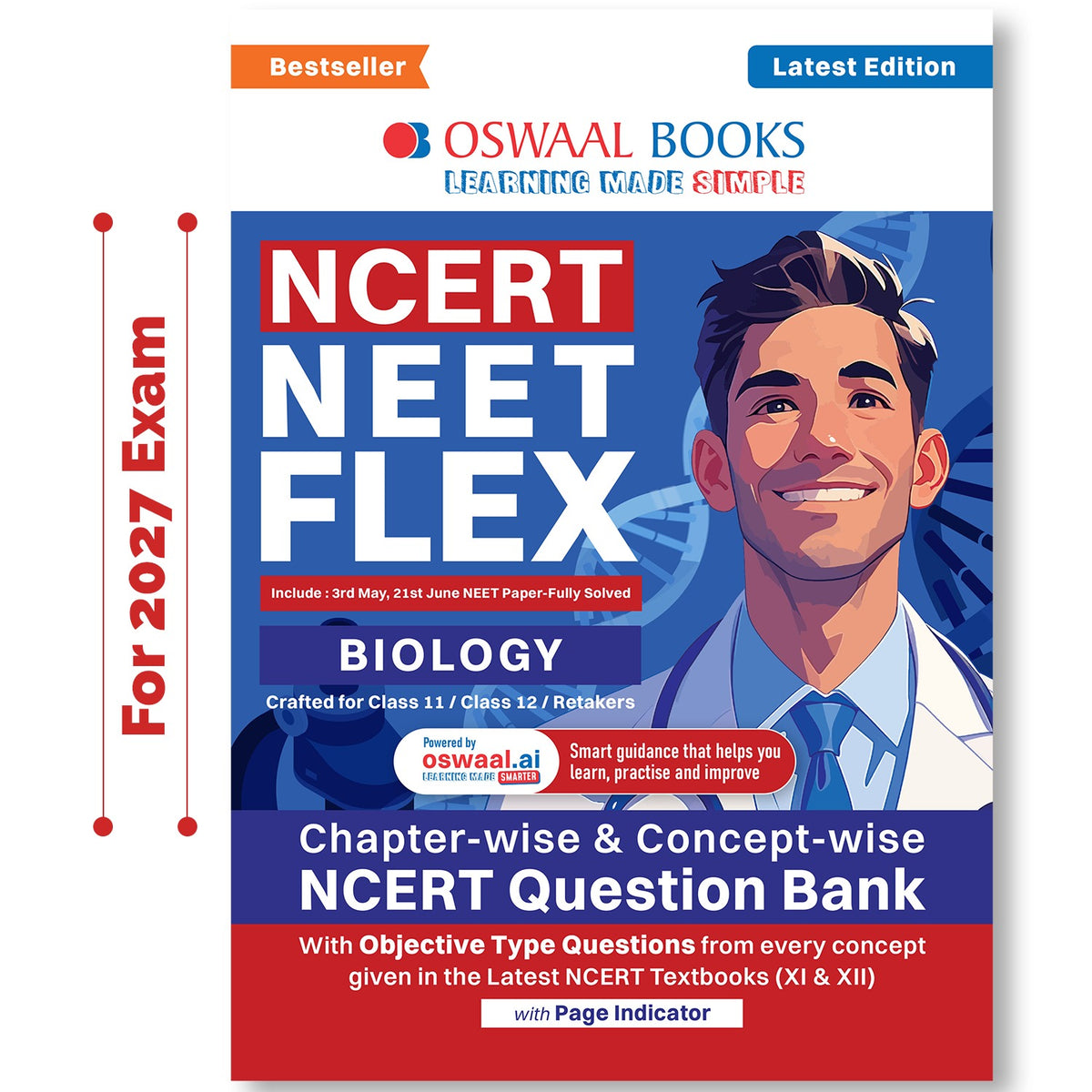 NCERT NEET FLEX - Biology | Chapter-wise & Topic-wise | NCERT Question Bank | 2500+ Qs, PYQs 2025 & 2024, Sample Papers, Mind Maps, Concept Videos, NCERT + Exemplar | For 2026, 2027 & 2028 Exams