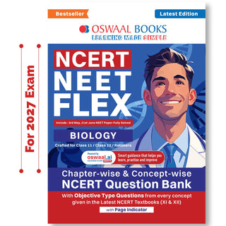 NCERT NEET FLEX - Biology | Chapter-wise & Topic-wise | NCERT Question Bank | 2500+ Qs, PYQs 2025 & 2024, Sample Papers, Mind Maps, Concept Videos, NCERT + Exemplar | For 2026, 2027 & 2028 Exams