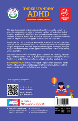 Oswaal Lil Legends Understanding ADHD: A Practical Guide for Parents | Expert Strategies to Support Focus, Learning & Emotional Well-Being | Practical Advice & Real-Life Insights