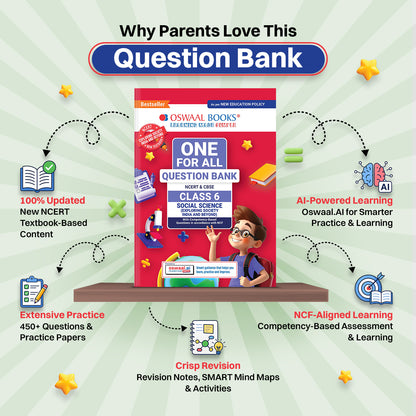 CBSE Class-6 One for All Social Science (Exploring Society: India and Beyond) For 2026-27 Exam | As Per Latest NCERT & CBSE Syllabus | Chapter-wise Question Bank, Revision Notes, Theory, Maps & Competency Based Questions