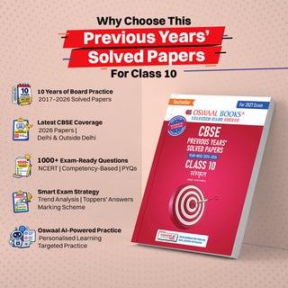 CBSE Previous Years Papers Sanskrit, Class 10 | Year-wise (2020-2026) | Latest Syllabus April 2026 | NCERT & Competency-Based Questions | For 2027 Exam | Oswaal AI