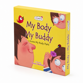 Lil Legends My Body My Buddy Slipcase, Set of 6 Books | I Know My Body Parts - Eyes, Ears, Nose, Mouth, Hands, Feet | Early Learning Body Parts Books for Kids Age 0-8 Years