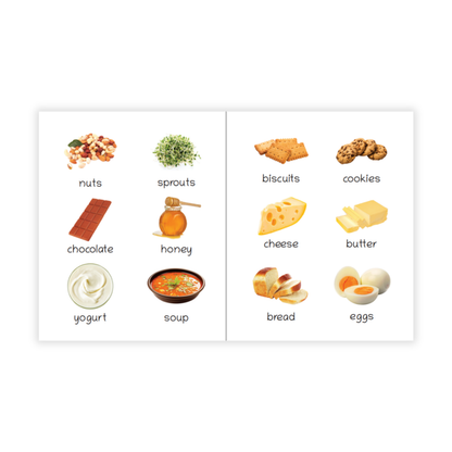 Lil Legends Picture Book for Kids Age 1+ Years - Learn About Foods | Early Learning Illustrated Book with Colourful Pictures | First Words Book for Toddlers & Preschoolers