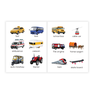Lil Legends Picture Book for Kids Age 1+ Years - Learn About Transport & Vehicles | Early Learning Illustrated Book with Colourful Pictures | First Words Book for Toddlers & Preschoolers