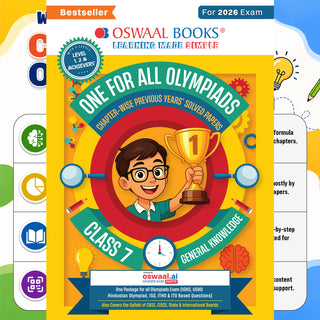 One For All Olympiads Class 7 General Knowledge (GK) Prep-Guide Book | Chapter-wise Previous Years' Solved Papers | Questions for SOF& Other Exams 2026 | With Sample Practice Papers & Oswaal.AI
