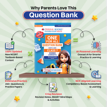 CBSE Class-7 One for All Science (Curiosity) For 2026-27 Exam | As Per Latest NCERT & CBSE Syllabus | Chapter-wise Question Bank, Revision Notes, Theory, Diagrams & Competency Based Questions