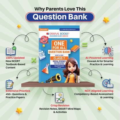 CBSE Class-7 One for All Social Science Part-1 (Exploring Society: India and Beyond) For 2026-27 Exam | As Per Latest NCERT & CBSE Syllabus | Chapter-wise Question Bank, Revision Notes, Theory, Maps & Competency Based Questions