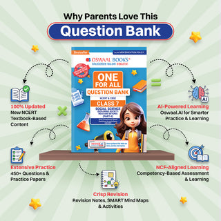 CBSE Class-7 One for All Social Science (Exploring Society: India and Beyond) Part-2 For 2026-27 Exam | As Per Latest NCERT & CBSE Syllabus | Chapter-wise Question Bank, Revision Notes, Theory, Maps & Competency Based Questions