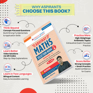 Abhinay Maths Selection Book-Vol. 4 | Bilingual Workbook for SSC CGL, CHSL, CAPF & All Govt Exams | Concept Based Questions with Video Solutions | Arithmetic Part 2 (For Latest Exam)