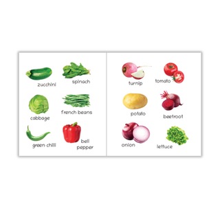 Lil Legends Picture Book for Kids Age 1+ Years - Learn About Vegetables | Early Learning Illustrated Book with Colourful Pictures | First Words Book for Toddlers & Preschoolers