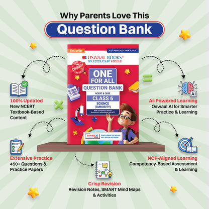 CBSE Class-6 One for All Science(Curiosity) For 2026-27 Exam | As Per Latest NCERT & CBSE Syllabus | Chapter-wise Question Bank, Revision Notes theory, Diagrams & Competency based Questions
