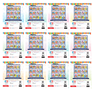 Lil Legends Set of 12 Picture Books - Early Learning Collection for Kids Age 1+ Years | Alphabet, Numbers, Birds, Flowers, Foods, Fruits, Vegetables, Wild Animals, Good Habits & Many More