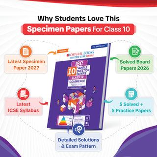 ISC | 10 Sample Question Papers | Class 12 | (Set of 5 Books) Accounts, Commerce, Economics, English Paper 1 & 2 (For 2027 Exam) Updated Version | With Oswaal AI