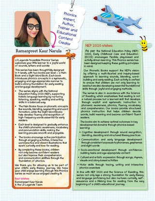 Lil Legends Incredible Phonics Level 4 Main Book for Kids Age 6-8 Years | Long Vowels, Complex Blends, Multi-Syllabic Words | Advanced Phonics Workbook for Class 1 & 2 Independent Readers