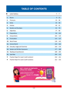 One for All Olympiads Previous Year Solved Papers Class 1 English For 2025 Exam