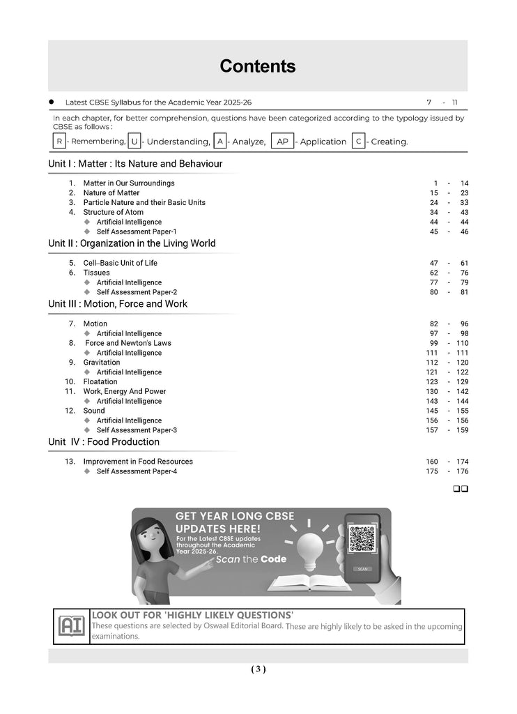 CBSE Question Bank Class 9 Science For 2026 Exam