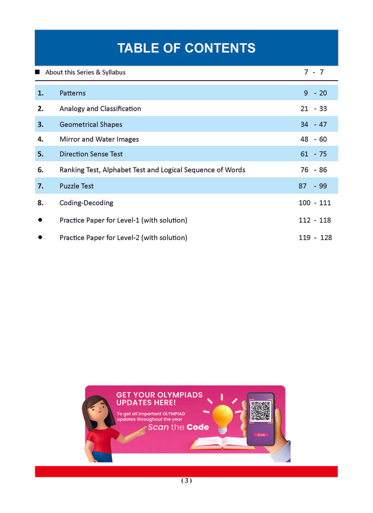 One for All Olympiads Previous Year Solved Papers Class 5 Reasoning For 2025 Exam