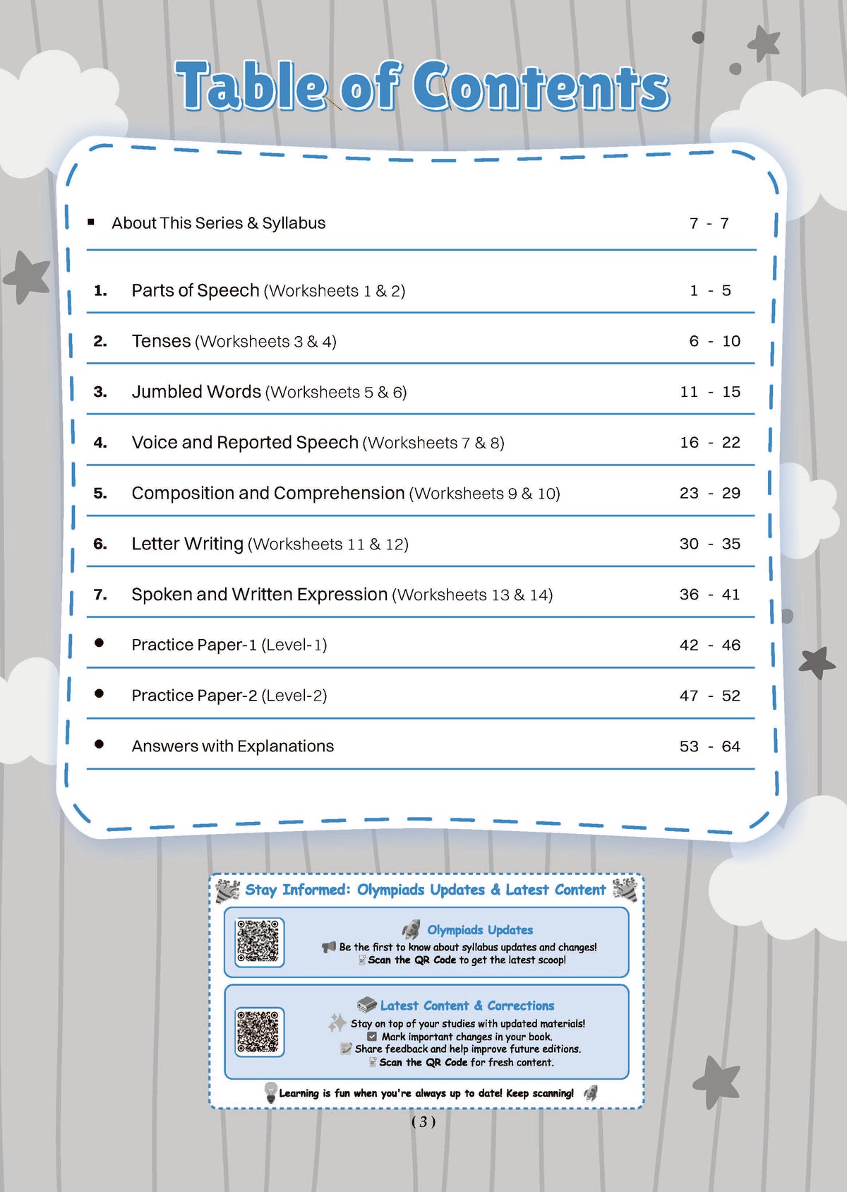 Oswaal One For All Olympiads Workbook Class 7 English | Questions for SOF IEO & Other Olympiad Exams 2026 | With Sample Practice Papers & Oswaal.AI