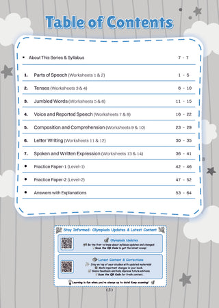 One For All Olympiads Workbook Class 7 English | Questions for SOF IEO & Other Olympiad Exams 2026 | With Sample Practice Papers & Oswaal.AI