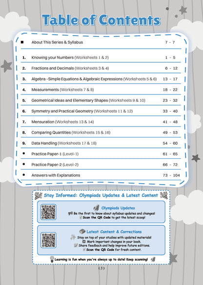 Oswaal One For All Olympiads Workbook Class 7 Maths | Questions for SOF IMO & Other Olympiad Exams 2026 | With Sample Practice Papers & Oswaal.AI