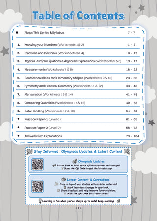 One For All Olympiads Workbook Class 7 Maths | Questions for SOF IMO & Other Olympiad Exams 2026 | With Sample Practice Papers & Oswaal.AI