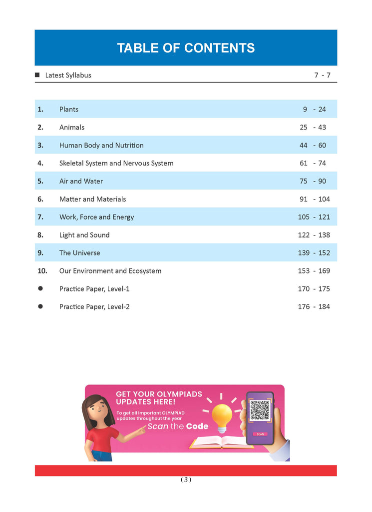 One for All Olympiads Previous Year Solved Papers Class 5 Science For 2025 Exam