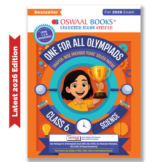 One For All Olympiads Class 6 Science Prep-Guide Book | Chapter-wise Previous Years' Solved Papers | Questions for SOF NSO & Other Olympiad Exams 2026 | With Sample Practice Papers & Oswaal.AI