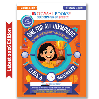 One For All Olympiads Class 6 Maths Prep-Guide Book | Chapter-wise Previous Years' Solved Papers | Questions for SOF IMO & Other Olympiad Exams 2026 | With Sample Practice Papers & Oswaal.AI