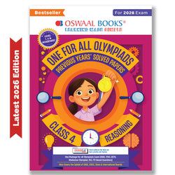 One For All Olympiads Class 4 Logical Reasoning Prep-Guide Book | Chapter-wise Previous Years' Solved Papers | Questions for Silverzone, Crest& Other Exams 2026 | With Sample Papers& Oswaal.AI