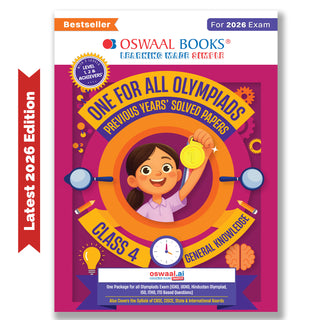 One For All Olympiads Class 4 General Knowledge (GK) Prep-Guide Book | Chapter-wise Previous Years' Solved Papers | Questions for SOF& Other Exams 2026 | With Sample Practice Papers & Oswaal.AI