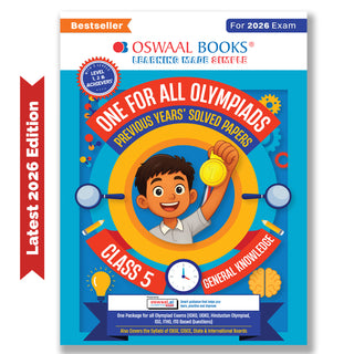 One For All Olympiads Class 5 General Knowledge (GK) Prep-Guide Book | Chapter-wise Previous Years' Solved Papers | Questions for SOF& Other Exams 2026 | With Sample Practice Papers & Oswaal.AI