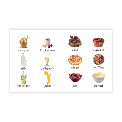 Lil Legends Picture Book for Kids Age 1+ Years - Learn About Foods | Early Learning Illustrated Book with Colourful Pictures | First Words Book for Toddlers & Preschoolers