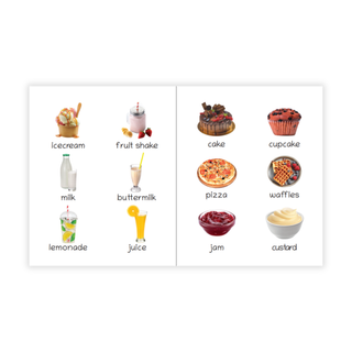 Lil Legends Picture Book for Kids Age 1+ Years - Learn About Foods | Early Learning Illustrated Book with Colourful Pictures | First Words Book for Toddlers & Preschoolers