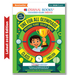 One For All Olympiads Class 3 English Prep-Guide Book | Chapter-wise Previous Years' Solved Papers | Questions for SOF IEO & Other Olympiad Exams 2026 | With Sample Practice Papers & Oswaal.AI