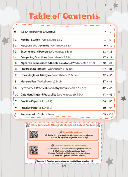 Oswaal One For All Olympiads Workbook Class 8 Maths | Questions for SOF IMO & Other Olympiad Exams 2026 | With Sample Practice Papers & Oswaal.AI
