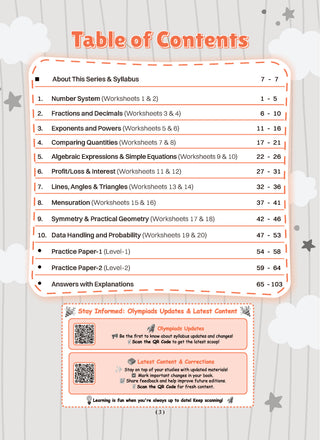 One For All Olympiads Workbook Class 8 Maths | Questions for SOF IMO & Other Olympiad Exams 2026 | With Sample Practice Papers & Oswaal.AI