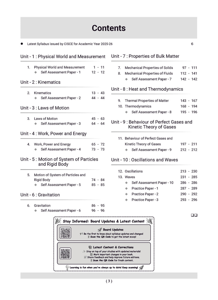 ISC Question Bank Chapterwise & Topicwise Solved Papers Class 11 Physics For 2026 Exam