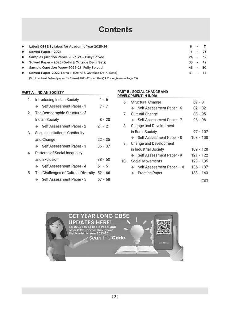 CBSE Question Bank Chapterwise and Topicwise SOLVED PAPERS Class 12 Sociology For Exam 2026