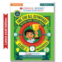 One For All Olympiads Class 3 Maths Prep-Guide Book | Chapter-wise Previous Years' Solved Papers | Questions for SOF IMO & Other Olympiad Exams 2026 | With Sample Practice Papers & Oswaal.AI