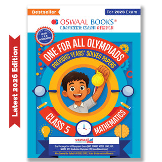 One For All Olympiads Class 5 Maths Prep-Guide Book | Chapter-wise Previous Years' Solved Papers | Questions for SOF IMO & Other Olympiad Exams 2026 | With Sample Practice Papers & Oswaal.AI