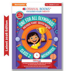 One For All Olympiads Class 2 Maths Prep-Guide Book | Chapter-wise Previous Years' Solved Papers | Questions for SOF IMO & Other Olympiad Exams 2026 | With Sample Practice Papers & Oswaal.AI
