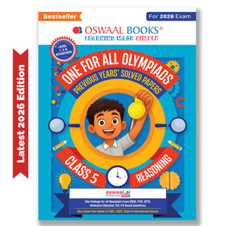 One For All Olympiads Class 5 Logical Reasoning Prep-Guide Book | Chapter-wise Previous Years' Solved Papers | Questions for Silverzone, Crest& Other Exams 2026 | With Sample Papers& Oswaal.AI