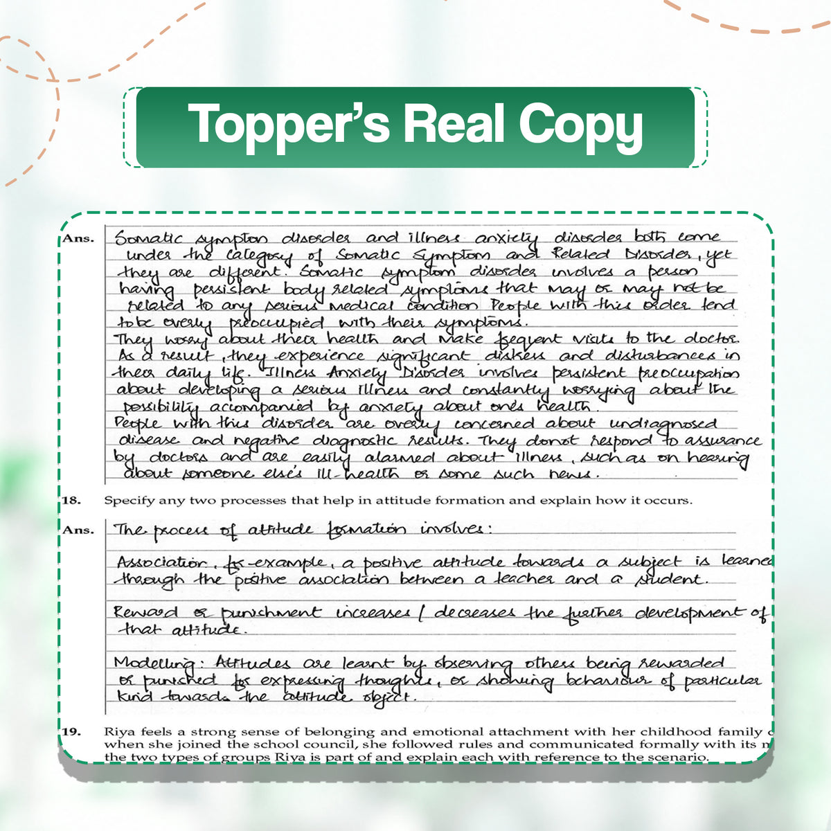Oswaal CBSE 15 Sample Question Papers Class 12 Board Exam Psychology 2026-27 based on latest CBSE SQP dated (21 Sep 2026) | New Questions Typologies With Oswaal AI