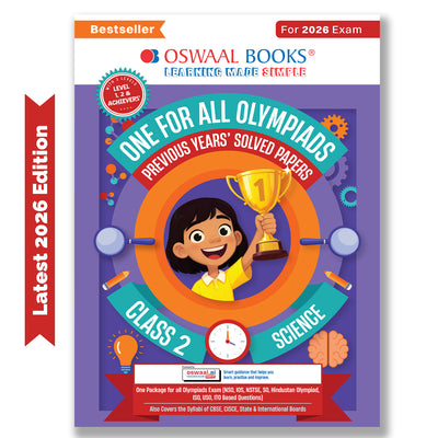 One For All Olympiads Class 2 Science Prep-Guide Book | Chapter-wise Previous Years' Solved Papers | Questions for SOF NSO & Other Olympiad Exams 2026 | With Sample Practice Papers & Oswaal.AI