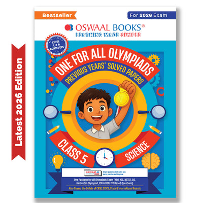 One For All Olympiads Class 5 Science Prep-Guide Book | Chapter-wise Previous Years' Solved Papers | Questions for SOF NSO & Other Olympiad Exams 2026 | With Sample Practice Papers & Oswaal.AI