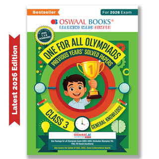 One For All Olympiads Class 3 General Knowledge (GK) Prep-Guide Book | Chapter-wise Previous Years' Solved Papers | Questions for SOF& Other Exams 2026 | With Sample Practice Papers & Oswaal.AI