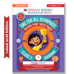 One For All Olympiads Class 2 Logical Reasoning Prep-Guide Book | Chapter-wise Previous Years' Solved Papers | Questions for Silverzone, Crest& Other Exams 2026 | With Sample Papers& Oswaal.AI