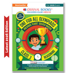 One For All Olympiads Class 3 Logical Reasoning Prep-Guide Book | Chapter-wise Previous Years' Solved Papers | Questions for Silverzone, Crest& Other Exams 2026 | With Sample Papers& Oswaal.AI